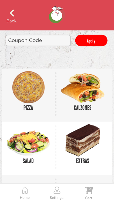 Tangkapan skrin La Fresca Pizza App