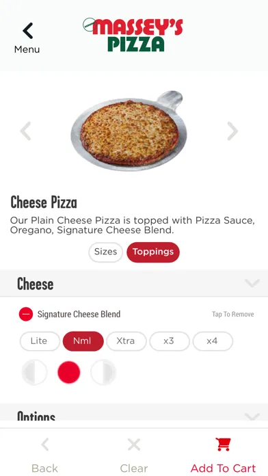 Massey's Pizza スクリーンショット