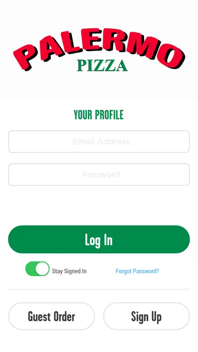 Tangkapan layar Palermo Pizza App