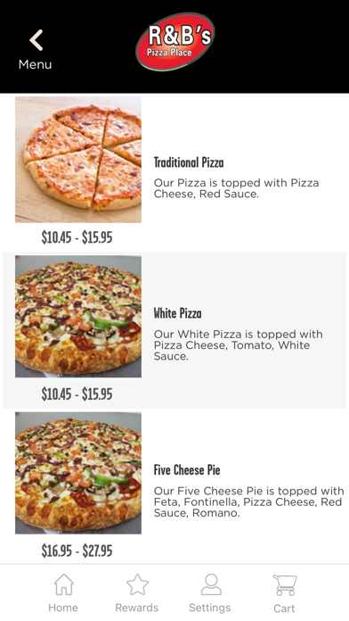 Capturas de pantalla de R&B’s Pizza Place