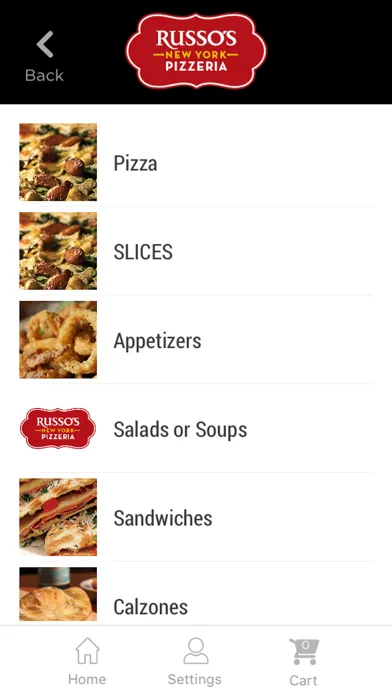 Capturas de tela do Russo's New York Pizzeria