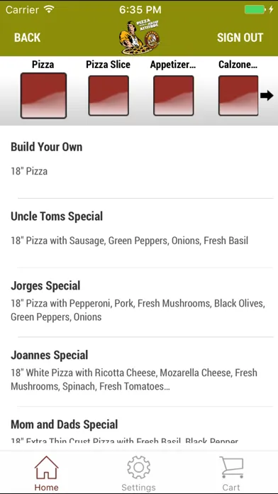 Captures d'écran de Saccone’s Pizza & Subs