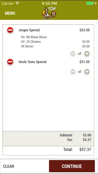 Captures d'écran de Saccone’s Pizza & Subs