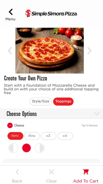 Simple Simon's Pizza® スクリーンショット