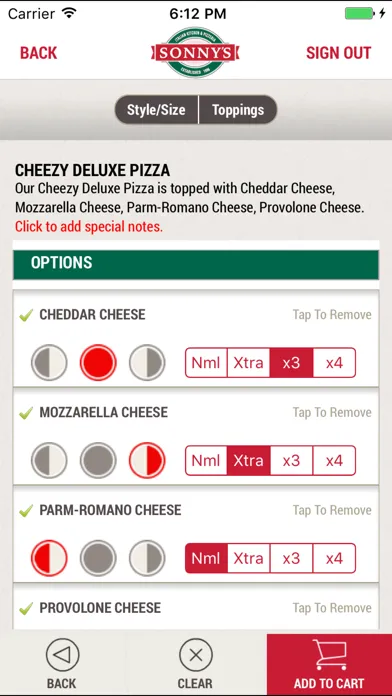 Sonny's Pizzeria应用截图