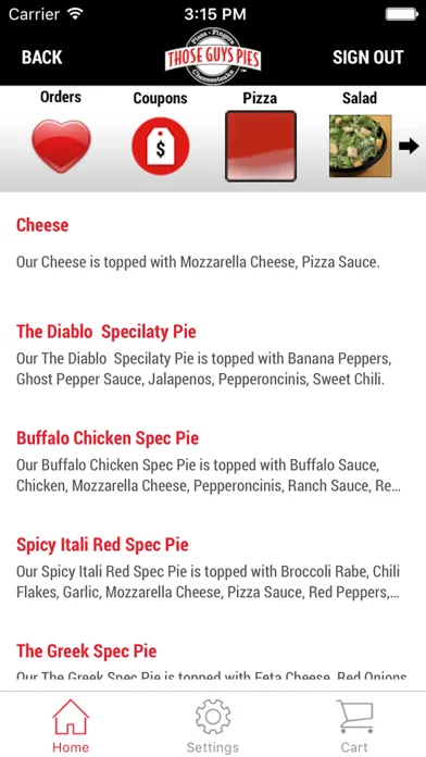 Those Guys Pies - Pizza, Fingers & Cheese Steaks স্ক্রিনশট