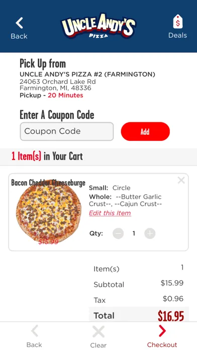 Uncle Andy's Pizza Screenshots