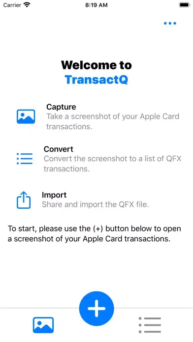 TransactQ: Apple Card to QFX应用截图