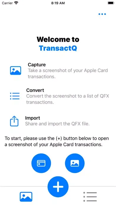 TransactQ: Apple Card to QFX应用截图