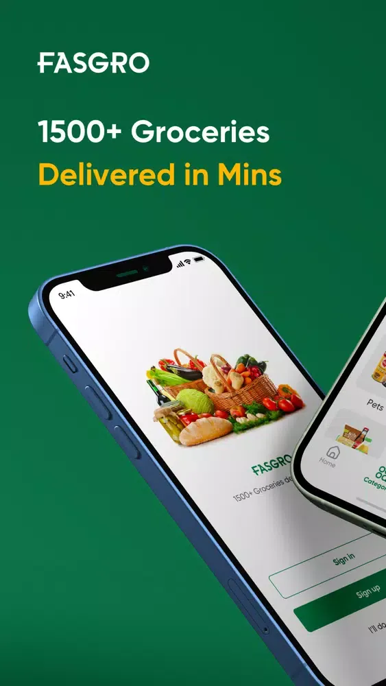 Zrzuty ekranu Fasgro-Fast Groceries Delivery