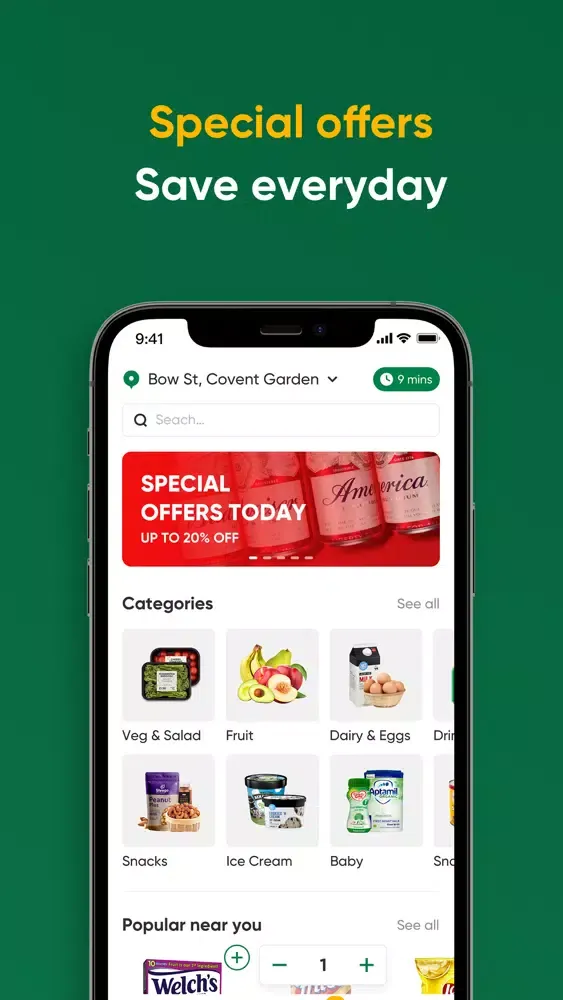 Zrzuty ekranu Fasgro-Fast Groceries Delivery