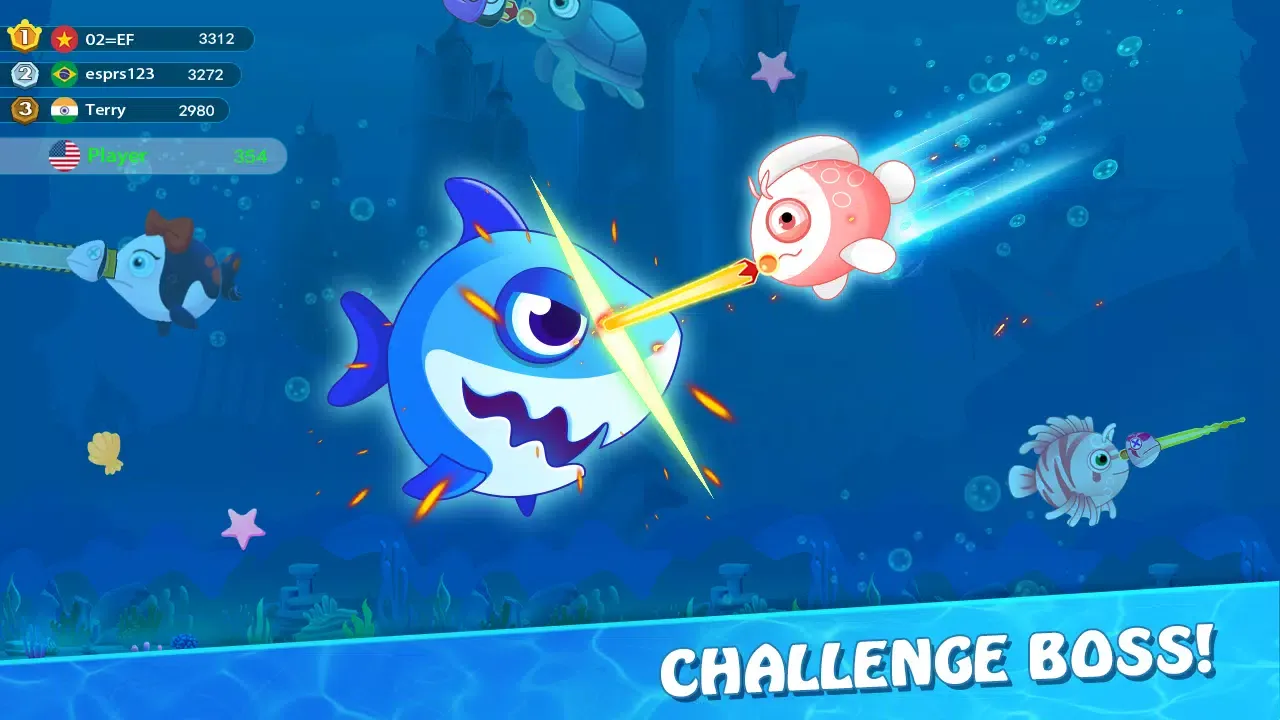 Shark vs Fish .io-Hungry World Screenshots