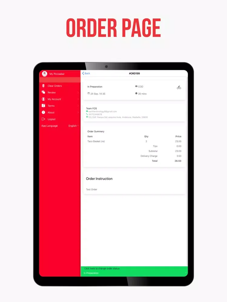 Tangkapan layar Hungryfy: Restaurant owner app iPad 