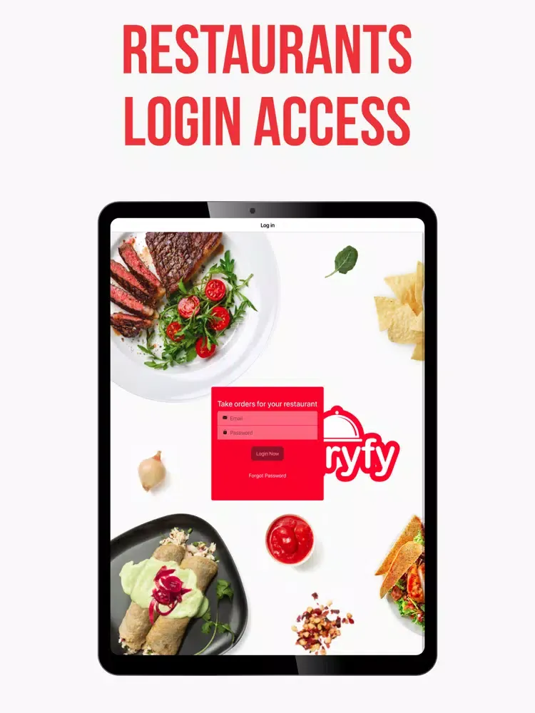 Tangkapan layar Hungryfy: Restaurant owner app iPad 