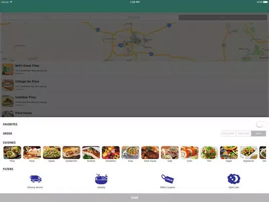 EatLansing iPad  Ekran Görüntüleri