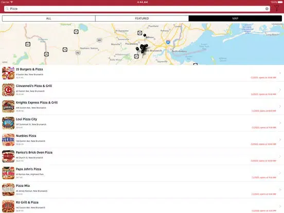 Capturas de tela do ScarletMenus iPad 