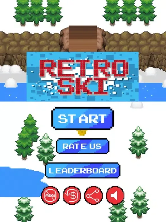 Ảnh chụp màn hình của Retro Ski 3000 iPad 