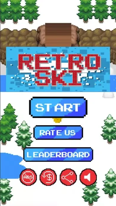 Ảnh chụp màn hình của Retro Ski 3000