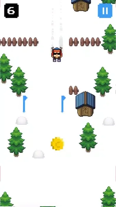 Ảnh chụp màn hình của Retro Ski 3000