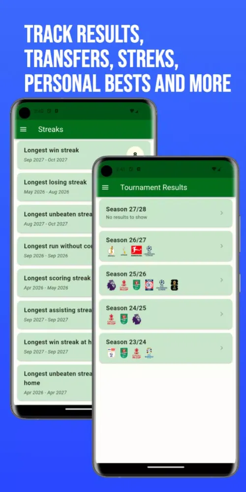 Capturas de pantalla de Football Career Mode Tracker