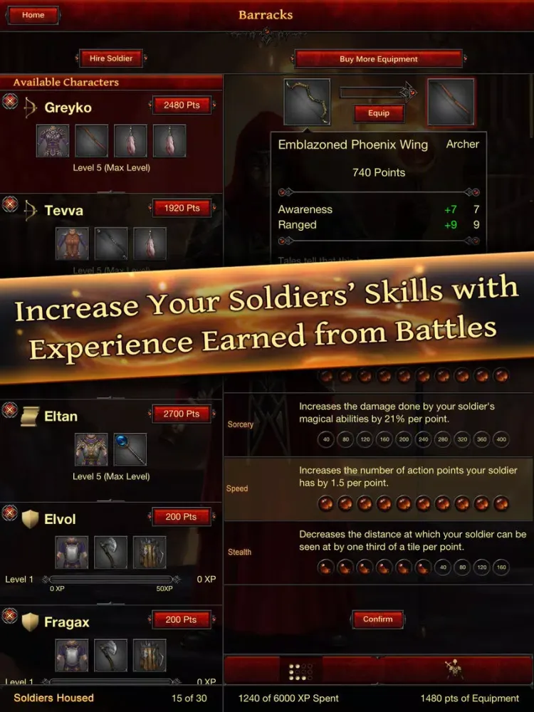Capturas de tela do Battle Dungeon: Risen Lite iPad 