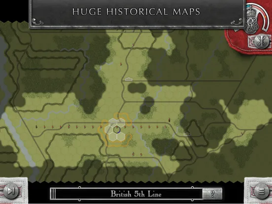 Tangkapan layar Rebels and Redcoats iPad 