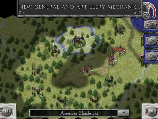 Tangkapan layar Rebels and Redcoats iPad 