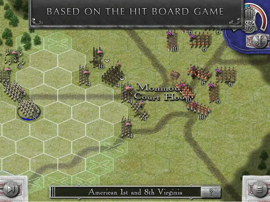 Tangkapan layar Rebels and Redcoats iPad 
