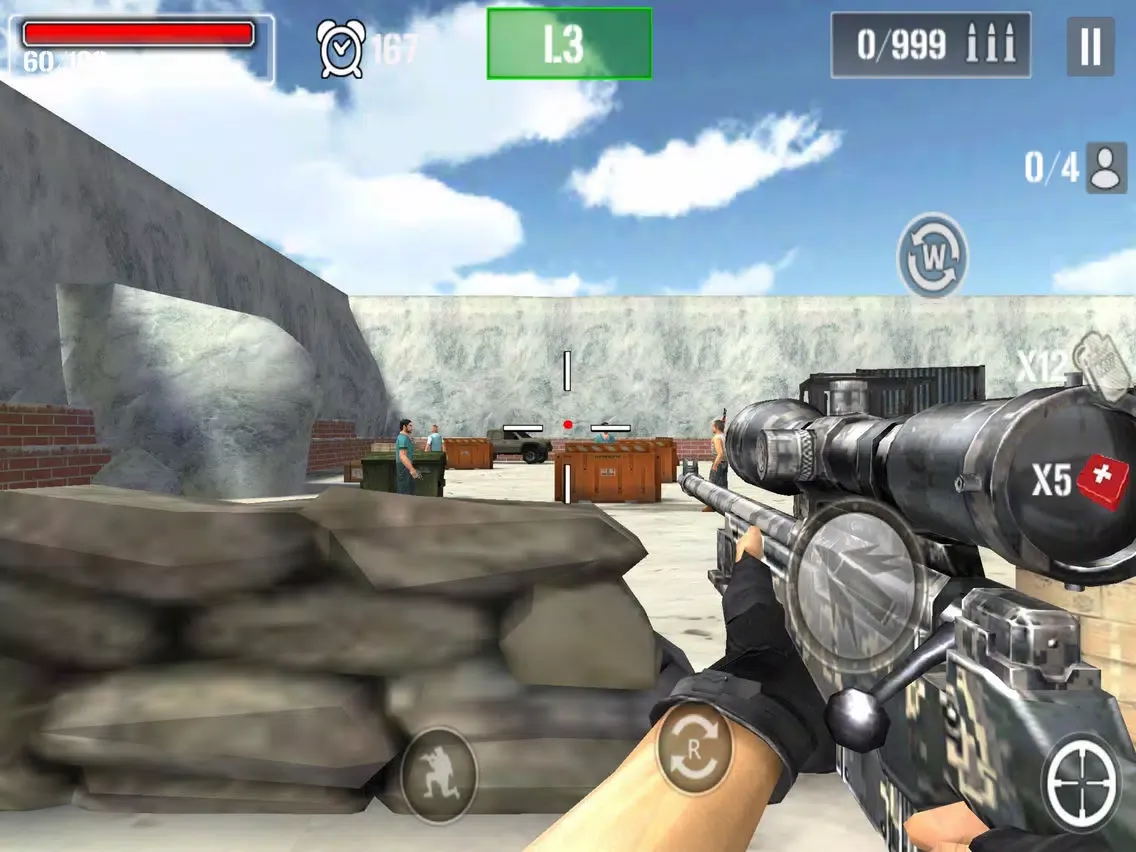 Captures d'écran de Gun Battle Assasin - Attack Tower iPad 