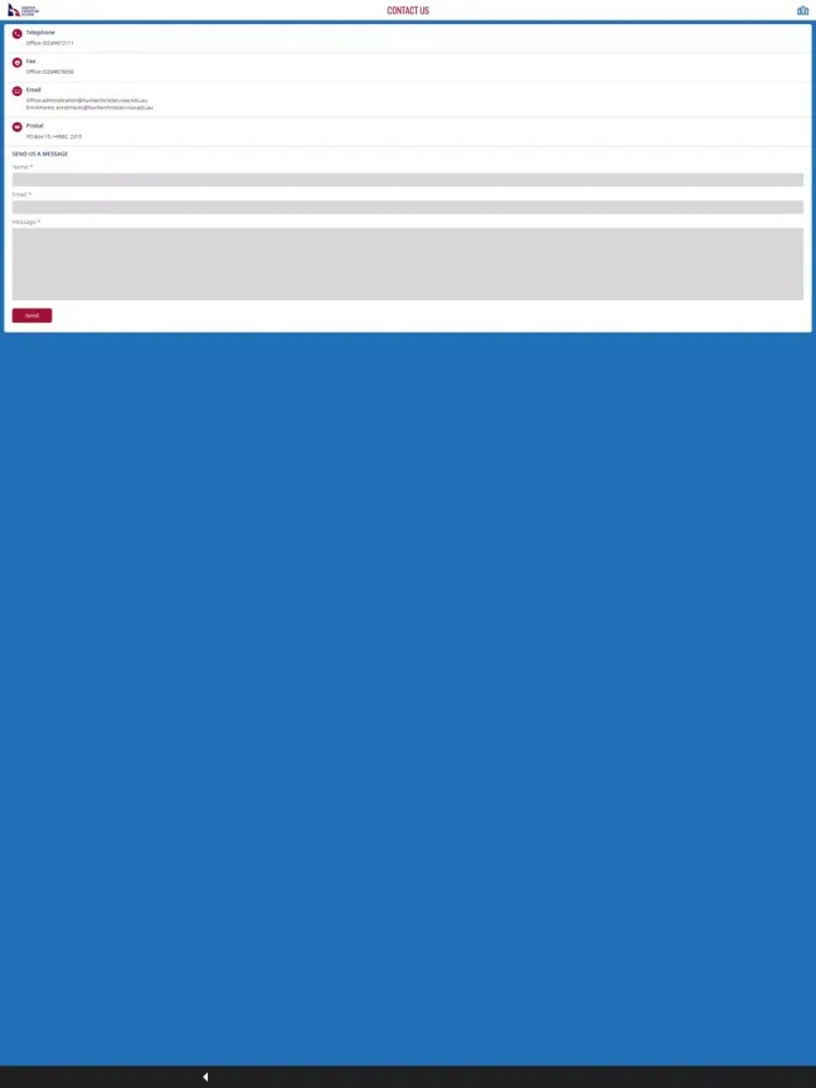 Hunter Christian School iPad 应用截图