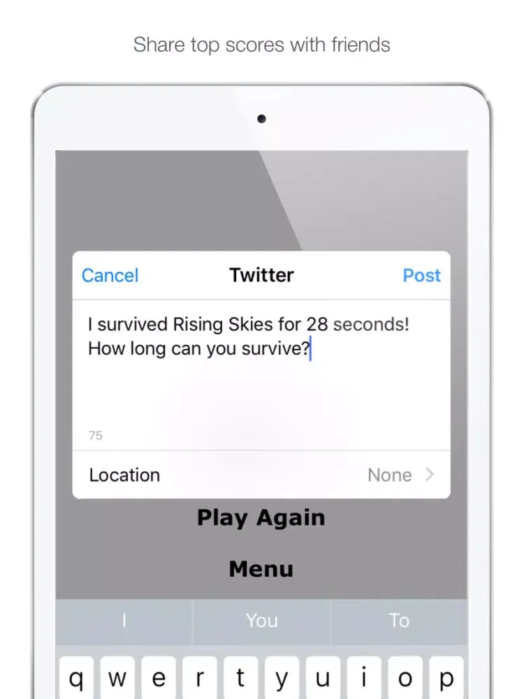 Rising Skies - Tap to Survive iPad  স্ক্রিনশট