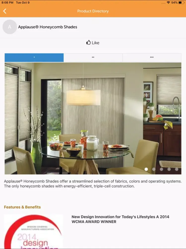 HunterDouglas India iPad  スクリーンショット