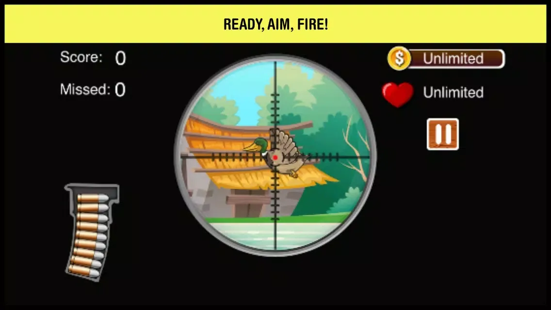 A Duck Hunter Shooting Sniper - fun animal hunt-ing & fish-ing shooter game for boys スクリーンショット
