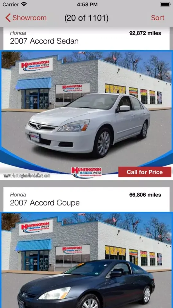 Huntington Honda DealerApp Ekran Görüntüleri