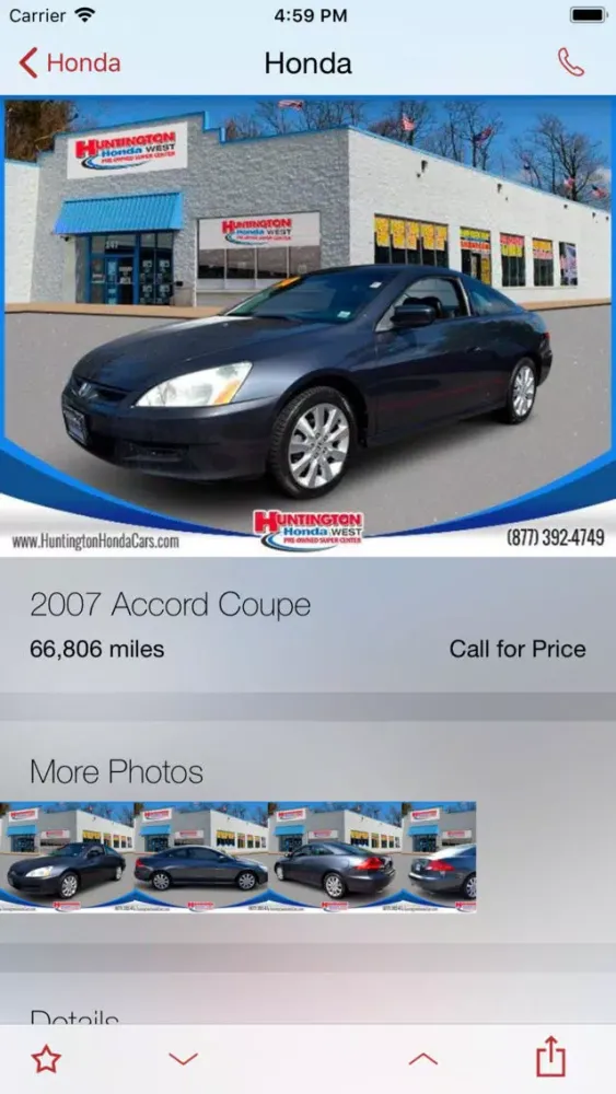 Huntington Honda DealerApp Ekran Görüntüleri