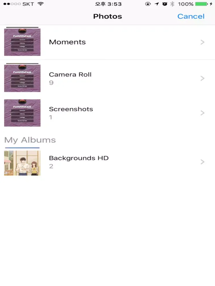 Fun Utils Camera iPad  Screenshots
