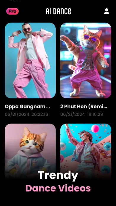Zrzuty ekranu Saro AI : AI Video Art Effect