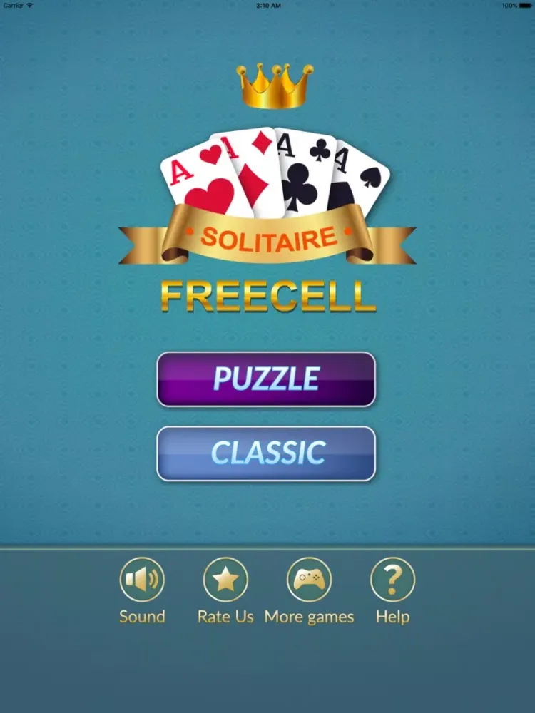 Freecell - Solitaire card game puzzle iPad 應用截圖