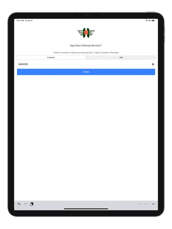 ภาพหน้าจอของ Hup Soon Cheong iPad 