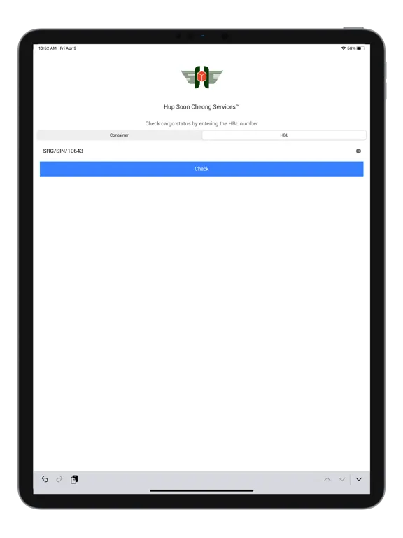 ภาพหน้าจอของ Hup Soon Cheong iPad 