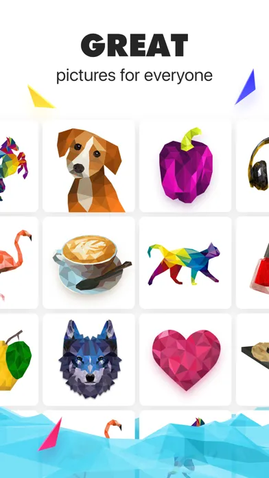 Скриншоты Low Poly Puzzle: Art Coloring