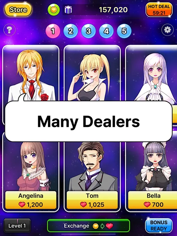 Anime Casino Dealers iPad  스크린샷