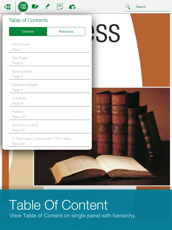 Captures d'écran de eLibrary Access iPad 