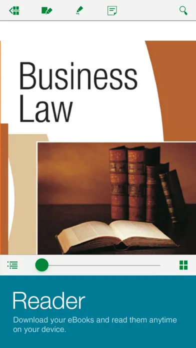 Captures d'écran de eLibrary Access