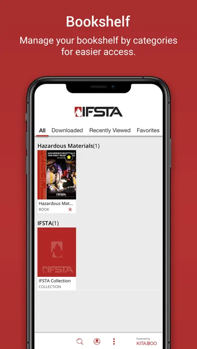 Screenshot di IFSTA eLibrary