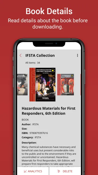Screenshot di IFSTA eLibrary