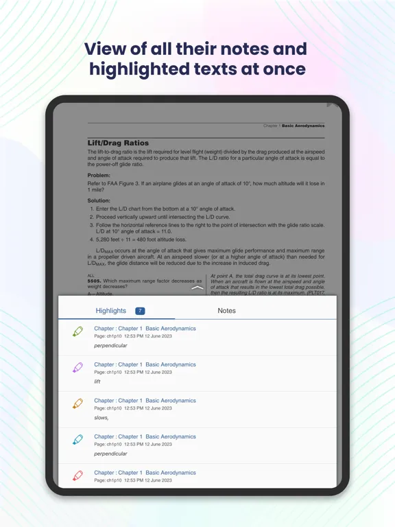 Ảnh chụp màn hình của ASA Library iPad 