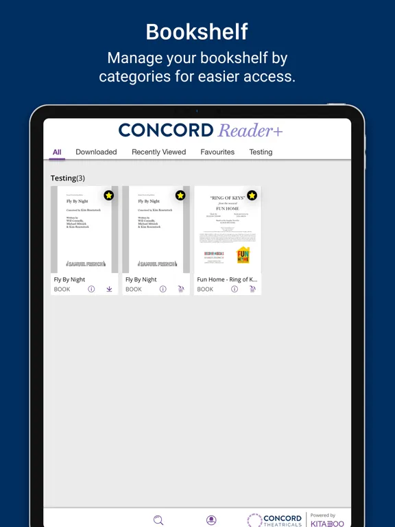 Concord Reader + iPad  スクリーンショット