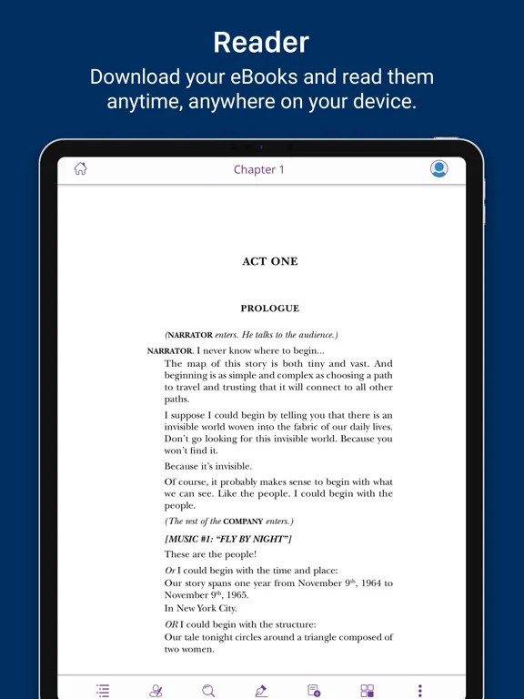 Concord Reader + iPad  スクリーンショット