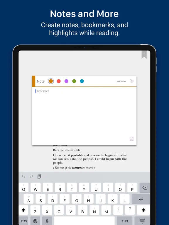 Concord Reader + iPad  スクリーンショット